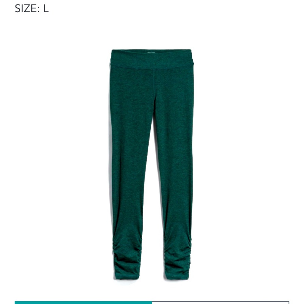 Good HYouman Brooke Printed Ruched Detail legging, M, Teal